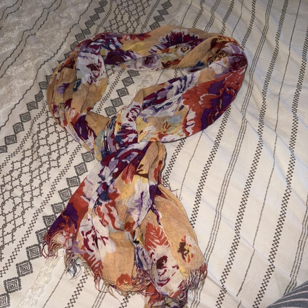 Floral Torino Scarf Spring Fall - Picture 4 of 5